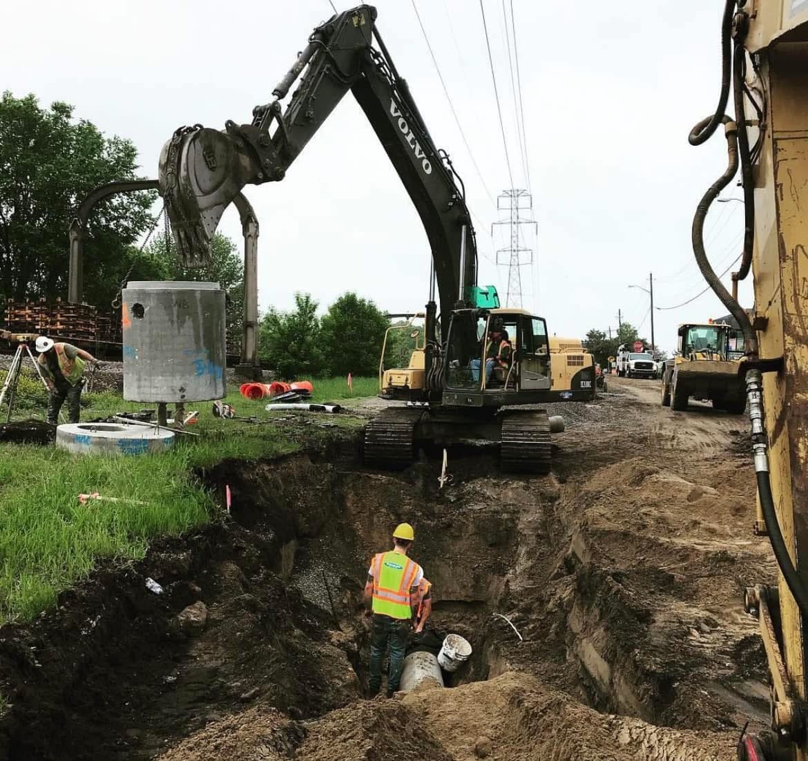 Municipal Water Main Replacement: Replacement of aging water main and fire hydrant infrastructure on an active municipal corridor.